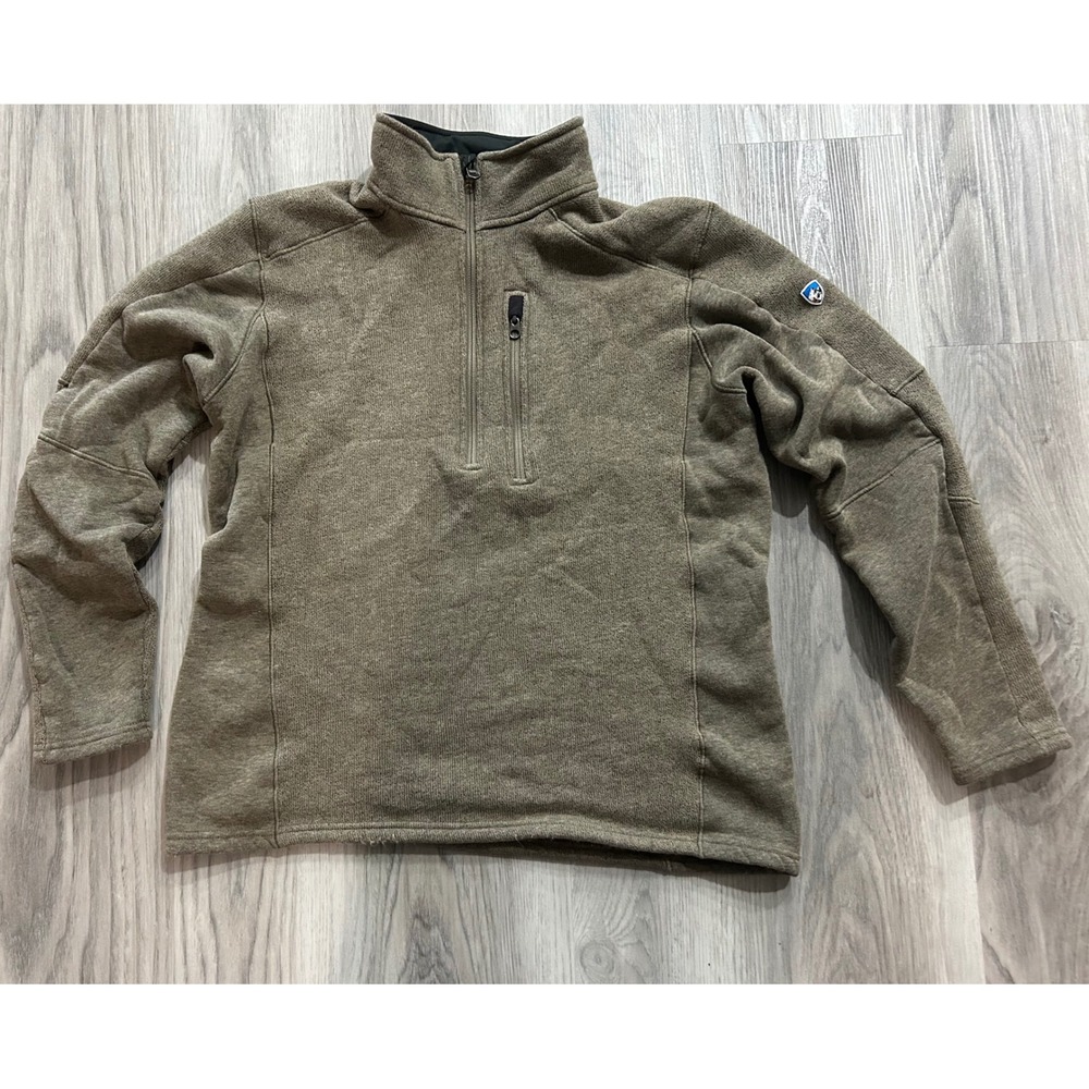 Kuhl Men's Olive Green Half-Zip Sweater